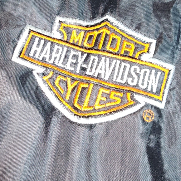 HARLEY DAVIDSON EUC MENS SIZE XL FULL LINED WINDBREAKER JACKET COAT - Picture 5 of 8